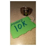 MANS RING MARKED 10K