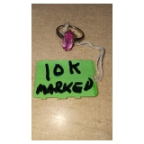 LADIES RING MARKED 10K