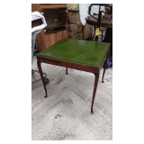 UNIQUE LEATHER TOP GAME TABLE..