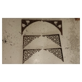 CAST IRON SHELF BRACKETS..ALL 1 MONEY