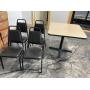 36" x 36" table and four chairs