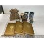 Glasses, bookends, incense burners, etc.