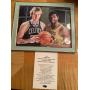 LARRY BIRD MAGIC JOHNSON SIGNED 8 X 10 PHOTO