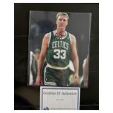 LARRY BIRD 8 X 10 SIGNED PHOTOGRAPH