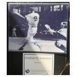 TED WILLIAMS 8 X 10 SIGN PHOTO