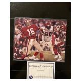 JOE  MONTANA 8 X 10  10 SIGNED PHOTOGRAPH