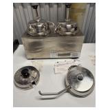 SERVER TWIN TOPPING WARMER W/ 2 PUMPS