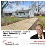 Turnkey Investment Income Starts Immediately 