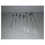 Pics à cocktail en verre