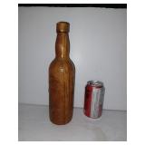 Bouteille recouverte de cuir