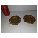 2 Cendriers en laiton