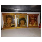 3 Cadres Elvis 10'' x 13 chaque