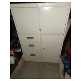 Classeur en métal avec clé, 29'' x 18'' x 12''