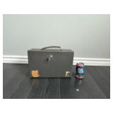 Valise coffre en métal vérouillable fonct. 2 clés