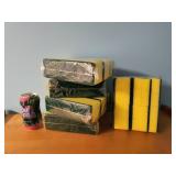 Lot de 5 paquets x 10 éponges neuves