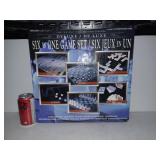 Ensemble de 6 jeux en verre