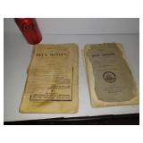 2 Vieux livres, 1875 et 1927