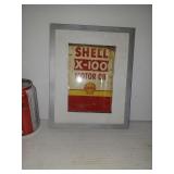 Cadre vitré d'une can d'huile