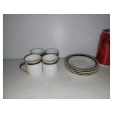 4 Ensembles tasses-soucoupes