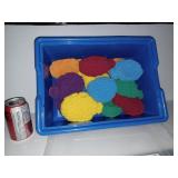 Boules de laine et bac