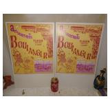 2 Affiches de cirque cartonnées, années 70