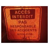 Panneau de rue 24'' x 24''