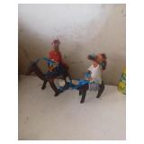 Cheval et chameau en cuir