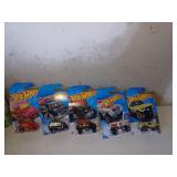 5 Hot Wheels camion