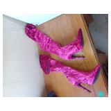 Botte longue en velours Gr. 35 Eur.