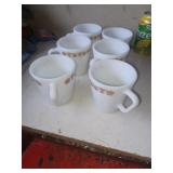 6 Tasses en pyrex