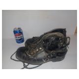 Botte de ski de fond vintage en cuir