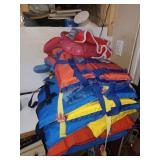7 vestes de flotaison, enfant - adulte