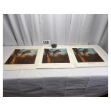 3 Wild Turkey Prints & Belt Buckle