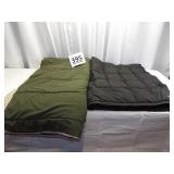 Black Eddie Bauer Down Blanket, Olive Blanket