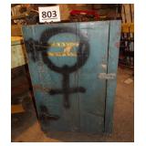 Blue Wood Cabinet 24' W x 24' D x 38' H