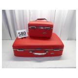 Red American Tourister Luggage 2 pc.