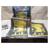 New 4 ft. X 6 ft. Tarps (20)