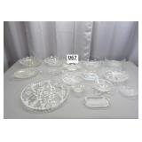 Clear Glass Bowls, Divided Plates & Dishes