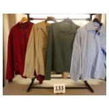 Men's Light Weight Coats Size Large