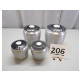 Vintage Kromex Aluminum Canisters