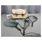 Fishing Creel & 3 Nets