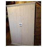 Wooden Cupboard w/ Handles on Sides