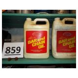(2) One Gallon Jugs of  Bar & Chain Oil (Full)