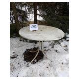 Round Metal Umbrella Table - 33' Diam.