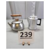 Vintage Tea Pot & Percolator