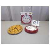 3 Battery Operated Wall Clocks