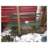 Green Metal Bench 60' Long