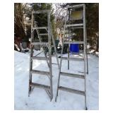(2) Aluminum Step Ladders - Werner & Other