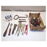 Channel Locks, Wrenches, Oiler, Pliers, Hay Hook