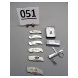 Zippo Advertiser Knives, Utility Key Chain, Pin